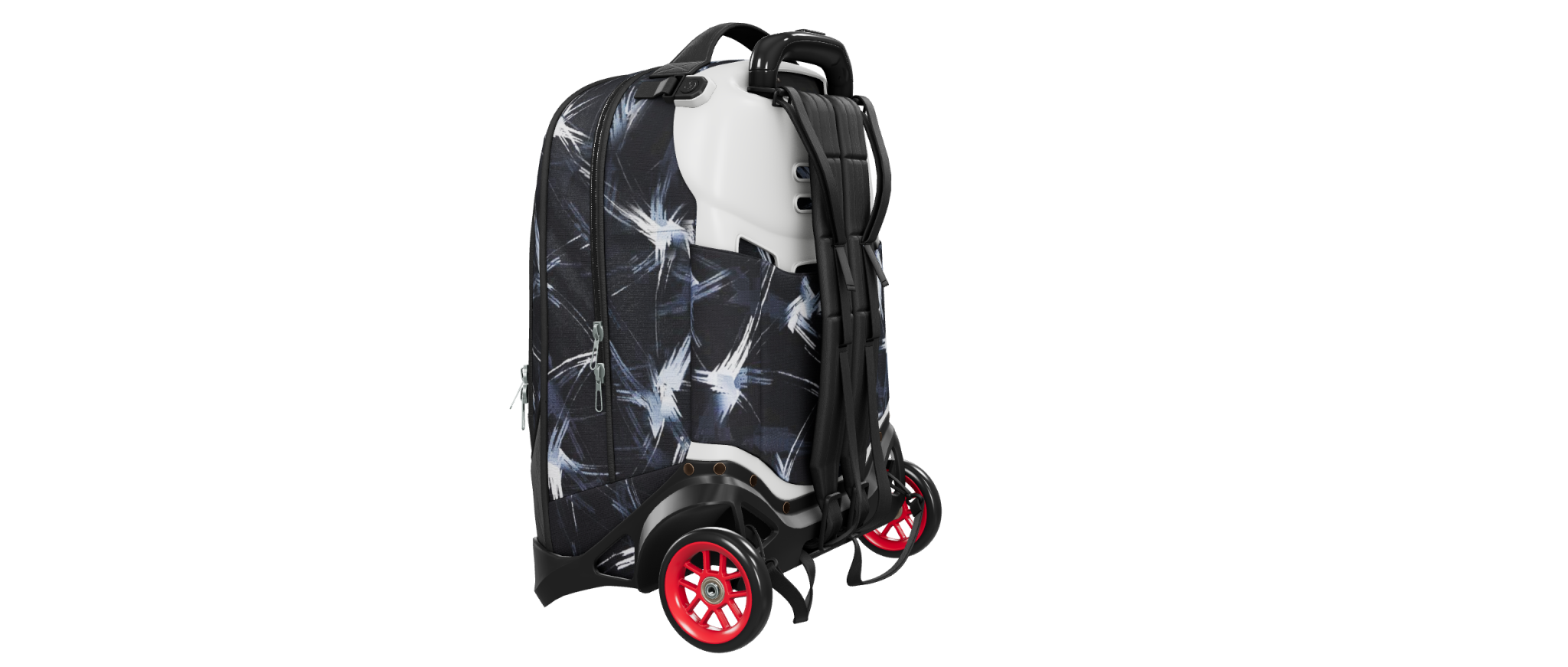 mochila con ruedas modelo 3d
